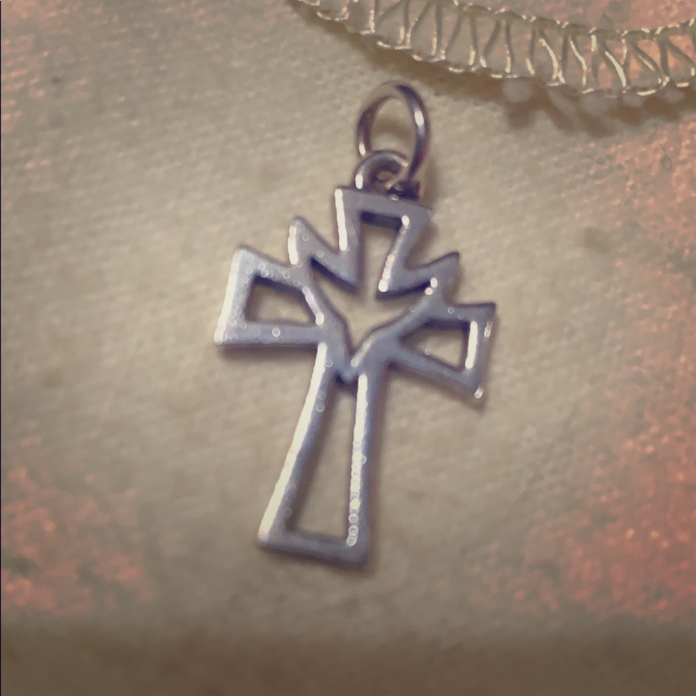 James Avery sterling silver cross with dove
